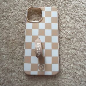 iPhone 13 and 14 Loopy checkered case.